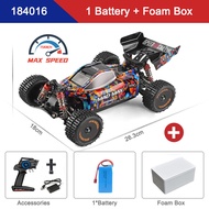 TYJKO WLtoys 184016 75กม./ชม. รถ RC 4WD ไฟฟ้าไร้แปรงถ่านความเร็วสูงของเล่นดริฟท์ได้ควบคุมระยะไกลออฟโ