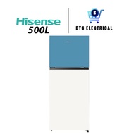 Hisense 500L 2 Doors Fridge Inverter Refrigerator Glass Door RT549N4ABU2 / RT549N4AWU2 / RT549N4AW-M