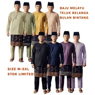 Bulan Bintang Baju Melayu Teluk Belanga | Beto Teluk Belanga | Baju Melayu