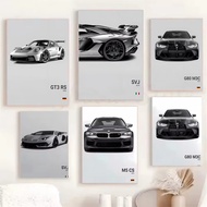 Famous Brand Car SVJ GT3RS G80 M3C Canvas Poster Wall Art No Frame Home Decor