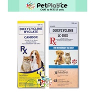 ♞,♘Canidox / LC Dox for Dogs & Cats Doxycycline / Doxycycline Hyclate Liquid 120ml Liquid Cani Meds