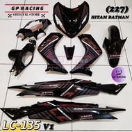 Lc135 cover set HITAM BATMAN Special Edition (227) Lc135 v1 "GP RACING"