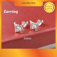 925 Silver CZ White Stones Earring (312624) | Subang Batu CZ Putih Perak 925 |
