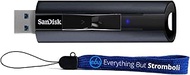 SanDisk 1TB Extreme PRO Flash Drive USB 3.2 Solid State Drive for Computers, Laptops - High Speed 420MB/s Read Speed 380MB/s Write (SDCZ880-1T00-G46) Bundle with (1) Everything But Stromboli Lanyard