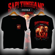 Ongole cow t-shirt, young farmer cow farmer t-shirt, nyama combed t-shirt