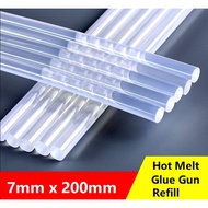 Hot Melt Glue Gun Refill 7mm x 200mm Glue Gun Stick Batang Gam Glue Gun 1 Pc