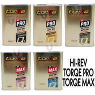 ORIGINAL HI REV ENGINE OIL TORQE PRO/TORQE MAX MOTOR 4T FULLY/SEMI 1L MINYAK HITAM 10W60/10W40/15W50