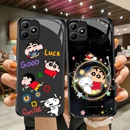 DF-70 Crayon Shin-chan TPU HD Glass Casing for Realme C53 C31 C35 GT 6 Narzo N53 50A Prime