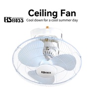 BSBOSS Auto Fan/Orbit Fan C/W FanAuto Fan 16 Inch Ceiling 360 Degree UAF-16 Ceilling fan Kipas Silin