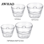 [AWHAO] Jar with Weighted Lid, Canning Pot, Fermentation Pot, Kimchi Pot, Container for Cold Dishes,