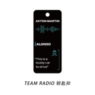 Season 24 F1 Racing Team Radio Metal Aluminum Keychain Car Interior Driving Personal Item Keychain w