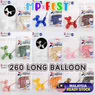 FENGCHE 260 Long Balloon (10pcs) | Belon Panjang Party Decoration | Balloon Twisting DIY Set
