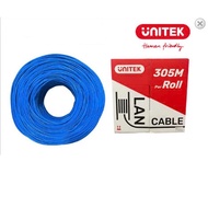 Cable STP 305m cat5E 0.5CCA C18141BL Unitek blue