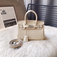 Togo Leather Mini Lady Platinum Style Handbag Pink