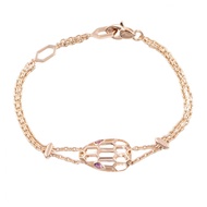 【二手】BVLGARI(Bulgari) Serpenti 紫水晶手鍊，腕圍 14.5/16.5 厘米，K18PG（玫瑰金）Serpenti 紫水晶手鍊