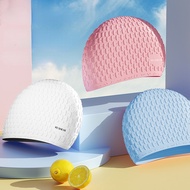 Silicone Swimming Cap Waterproof Summer Gel Ear Long Hair Protection Swim Pool Cap Elastic Swim Hat 
