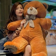 Jumbo Teddy Bear Doll 80cm, 90cm SNI cute Teddy Bear bib.mori gemoy