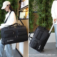 Fashion Trolley Bag Wheel Clothing Storage Bag Large Portable Messenger Travel Bag Check-In Bag Trav