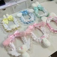 Ins Style DIY Lace Card Holder Cat Ear Cat Claw Cuckoo Card Holder Girl Heart Lace Edge Card Holder 