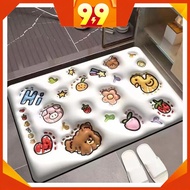 👨‍👩‍👧‍👦MEKIDS👨‍👩‍👧‍👦 Inflated 3D Visual Absorbent Diatom Mud Pad Kitchen Floor Mat Toilet Bath Kitch