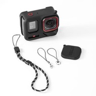 全城熱賣 - 適用於Insta360 Ace Pro 2 STARTRC機身+鏡頭硅膠套保護套帶掛繩 1157864 (顏色：黑色)