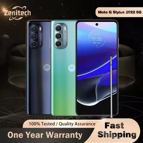 Original Motorola Moto G Stylus 5G (2022) XT2215 Mobile Phone 6.8inch LCD 120hz 128GB 4GB RAM Finger