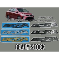 emblem bezza perodua bezza emblem hitam carbon gold chrome
