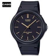 Velashop นาฬิกา Casio Standard นาฬิกาข้อมือผู้ชาย สายเรซิ่น รุ่น MW-240-1E2VDF - สีดำ MW-240-1E2 MW-