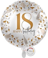 balloa XXL Foil Balloon 18, Large Helium Balloon for 18th Birthday, Gift for Young Adults, Party Dec