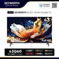 TW(BCD)[ประกัน3ปี] SKYWORTH 43 นิ้ว การค้นหาด้วยเสียง ทีวี Full HD LED Dolby Audio Eye Care รุ่น 43Q