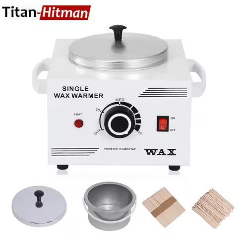 Single Pot Paraffin Heater Professional Electric Wax Heater Hair Removal Dual Parrafin Adjustable Te