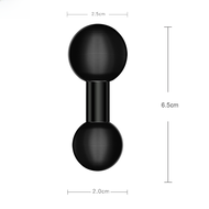 17mm Double Ball Head Bracket 25mm to 25mm/15mm Mobile Phone Navigator Sports Camera Two-Way Head Ac