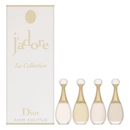 CHRISTIAN DIOR J'adore 4 pcs mini set: j'adore l'absolu 5 ml eau de parfum + j'adore 5 ml eau de par