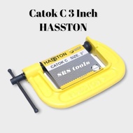 HASSTON Prohex 0760-300 3 inch C Clamp 3" C Clamp/ for Wood and Iron