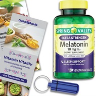 ChoiceBundle Spring Valley Extra Strength Melatonin Tablets with Lemon Balm Dietary Supplement for S