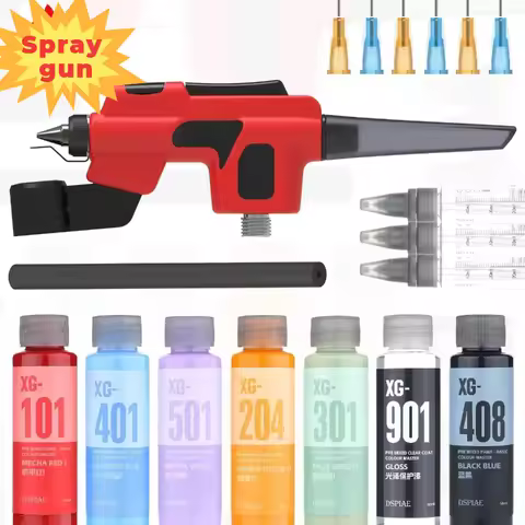 DSPIAE PT-AB Wash-Free Airbrush with Marker Rack for Gundam Scale Model Painting Tools Quick Paint C