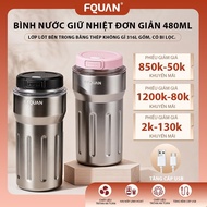 Thermal cup 316 Fquan stainless steel ceramic pot 480mL Coffee cup Keeps heat for 12 hours Car cup