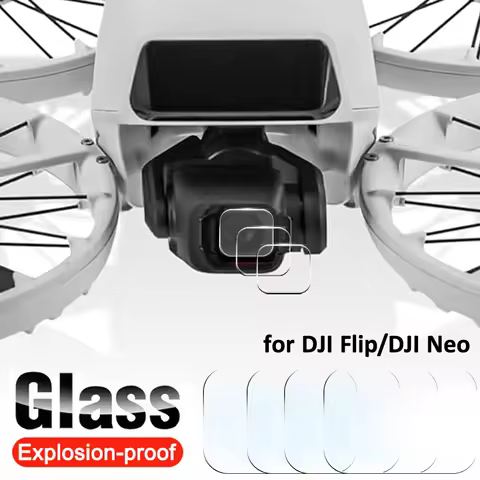 For DJI Flip/DJI Neo Camera Lens Protectors HD Clear Tempered Glass Camera Protective Films for DJI 
