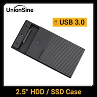 UnionSine HDD Case 2.5inch USB3.0 HDD Enclosure 2.5inch Serial Port SATA SSD Support 6TB for Seagate Toshiba Fujitsu Box