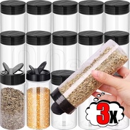 Portable Plastic Butterfly Lid Seasoning Box - Multi-size Double-turn Large-capacity Salt Jar - Clea
