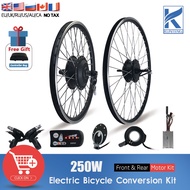 【hot】▼ Ebike Conversion 36V48V 250W Hub Motor 16inch-700C Front Rear Brushless Electric