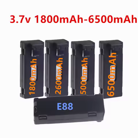 For E88 E99 P1 K3 P10 A13 S98 E525 3.7V 1800mah 5000/6500MAH Large Capacity Remote-controlled Drone 