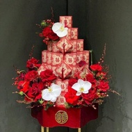 Cake box, fruit tray decoration, wedding casket size (8x8, 5cm high)