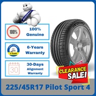 [CLEARANCE 2UNITS FOR RM1060] 225/45R17 Michelin PS4 Pilot Sport 4 *Year 2022