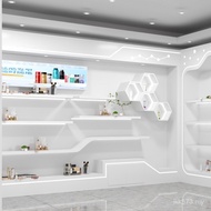 Sample Paint Shop Round Exhibition Cabinet Cosmetic Display Cabinet with Light Product Simple Compan