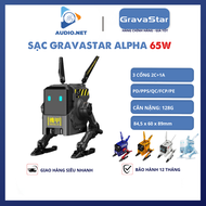 Củ Sạc GravaStar Alpha A65 65W siêu xịn (Alpha65 fast charger) Cổng 2C1A hỗ trợ PD/PPS/QC/FCP/PE - B