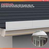 [shibelss.my] 4pcs Roof Valley Gutter Splash Shield Aluminum Rainwater Valley Gutter Splash Guard An