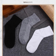 1 Pair Normal Working Sock Crew Socks Stoking Kerja Sport Black Socks White Socks M13-2