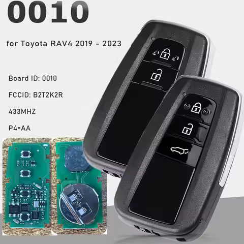 KEYECU Board ID: 0010 for Toyota RAV4 2019-2023 FCC ID: B2T2K2R Smart Remote Key Keyless Go Fob 433M