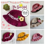 [PRE-ORDER]TOPI KAIT / TOPI KAIT NAMA / CROCHET HAT / BEANIE